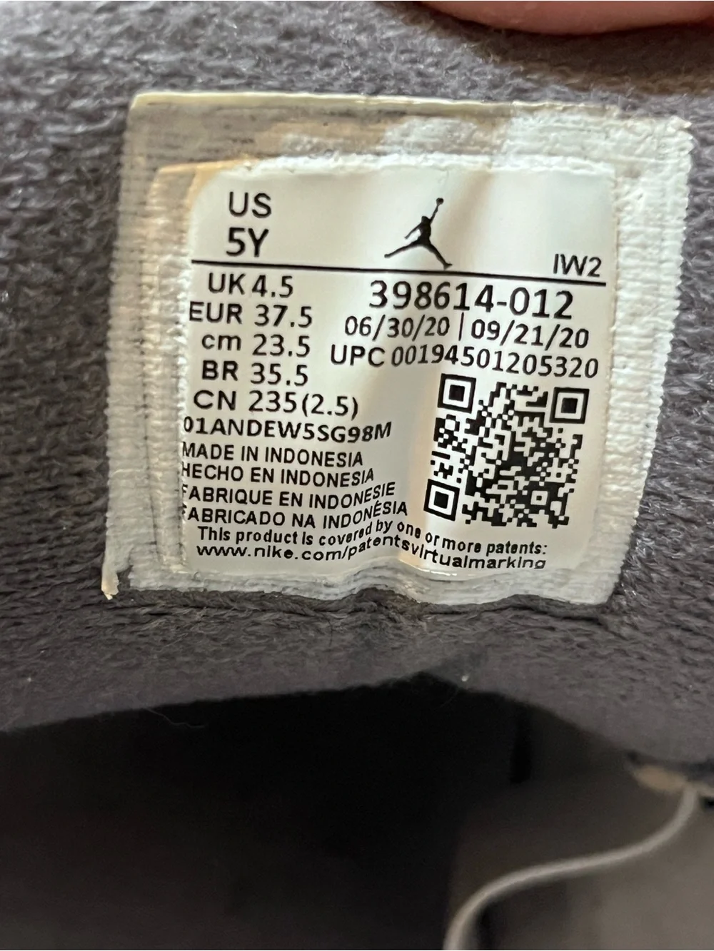 Air Jordan Retro 3 Style Gray Cool Print Sneakers